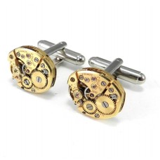 Gent and Angels watch movement cufflinks(gold-plated)