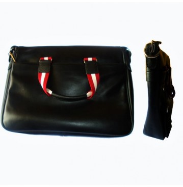 Bally black leather bag