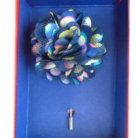 multi-coloured brooches