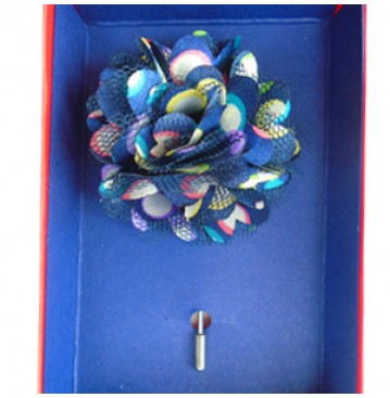 multi-coloured brooches