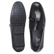 David Wej  boat tassel loafers -black