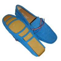 David Wej suede men's loafers shoe - blue