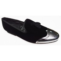 Bobo's By Berlusconi - Black Suede/silver design