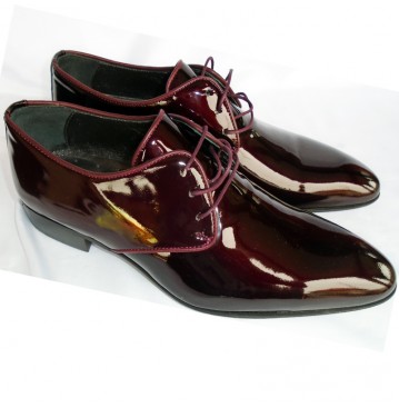 Levent Serez leather formal shoe- wine