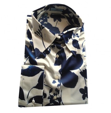 Hawes & Curtis ladies  shirt- multi- coloured design